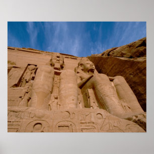 Póster África, Egipto, Abu Simbel, Ramses II y