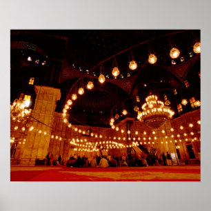 Póster África, Egipto, El Cairo, la mezquita Muhammad Ali