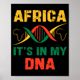 Póster África está en mi ADN Patrimonio africano, orgullo