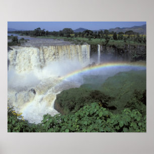 Póster África, Etiopía, río Nilo Azul, Catarata. 2