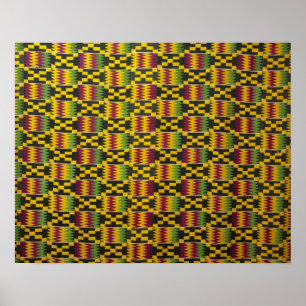 Póster África, Ghana, Accra. Museo Nacional, considerado 