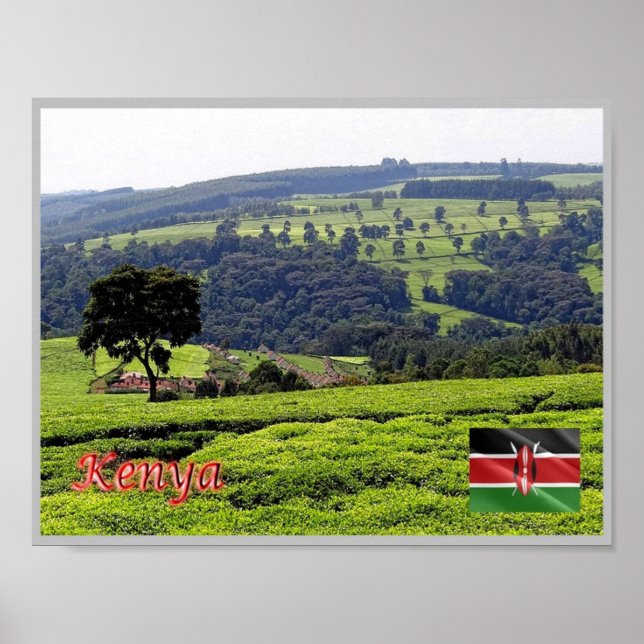 Póster África - Kenia - Panorama - (Frente)