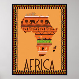 Póster África - Mapa