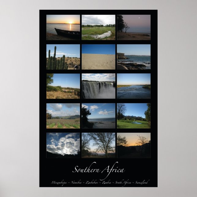 Póster África meridional (Frente)