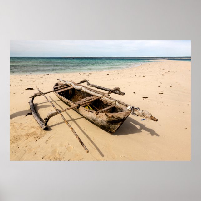 Póster África, Mozambique, isla Mogundula (Frente)