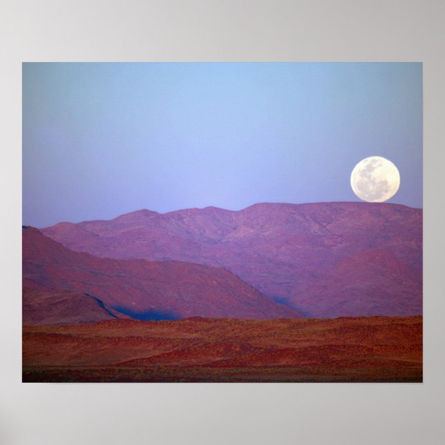 Póster África, Namibia, Sossusvlei. Reposo de luna llena (Frente)