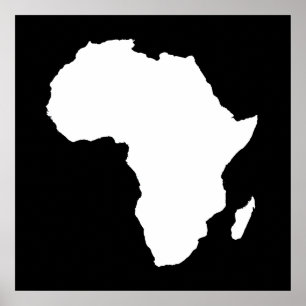 Póster África negra y audaz