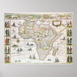 Póster Africa Nova, c.1617