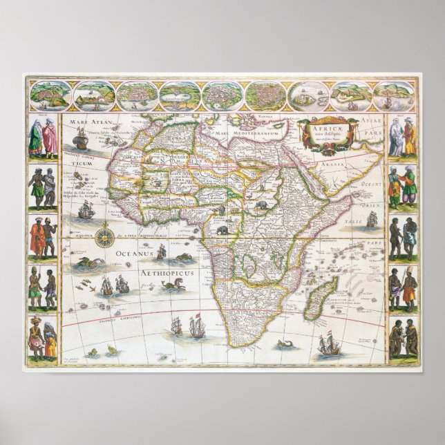 Póster Africa Nova, c.1617 (Frente)