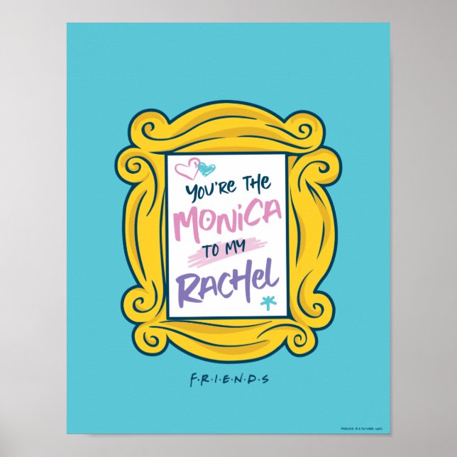 Póster ÁFRICA™ Peephole | Eres la Monica a mi Rachel (Frente)