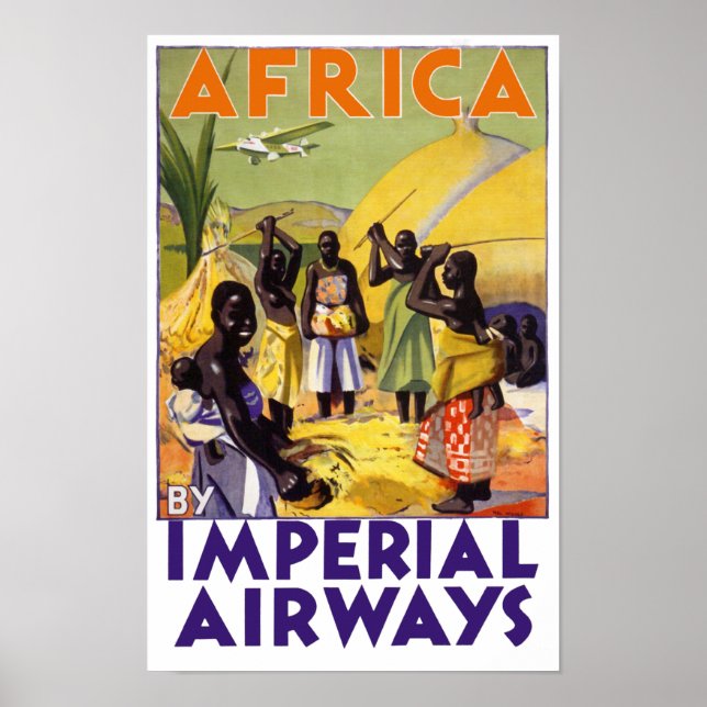 Póster África por Imperial Airways (Frente)