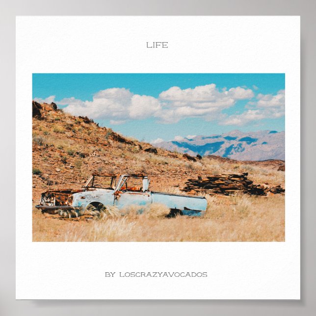 Póster África Poster de la Vida de los Coches de Grass Sa (Frente)