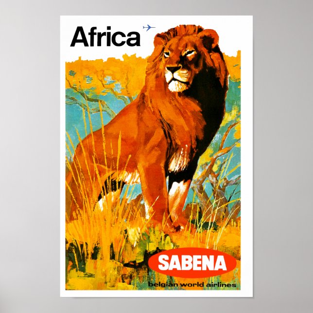Póster África ~ Sabena (Frente)