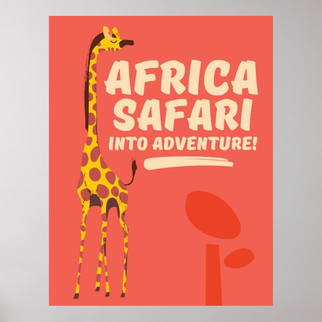 Póster ¡Africa Safari en aventura! (Frente)