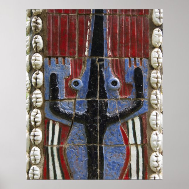 Póster África, Togo, Kpalime. Centro de artesanía artesan (Frente)