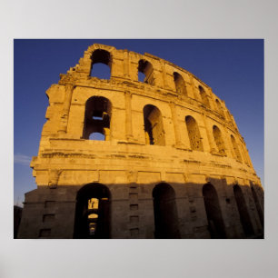 Póster África, Túnez, El Jem. Ruinas de un 3 romano