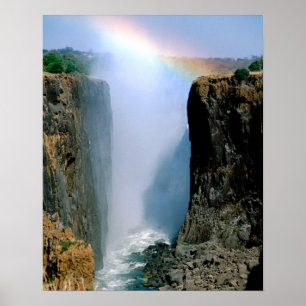 Póster África, Zambia, Parque Nacional Victoria Falls.