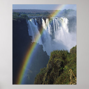 Póster África, Zimbabue, Cataratas Victoria