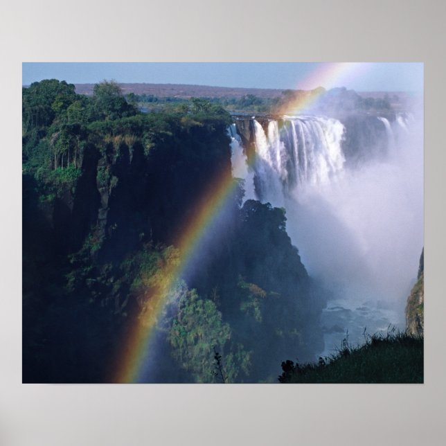 Póster África, Zimbabue. Cataratas Victoria (Frente)