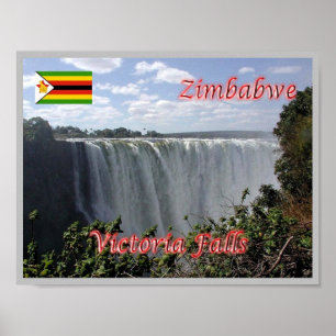Póster África - Zimbabwe - Cataratas Victoria