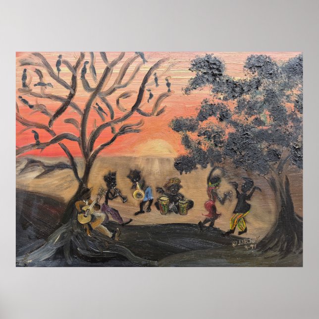 Póster African American Morning Jamboree Soulful (Frente)