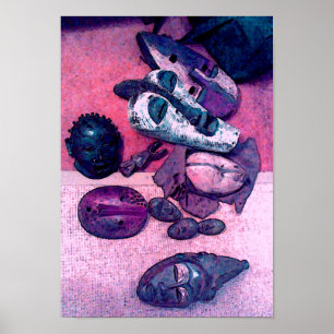 Póster African Masks