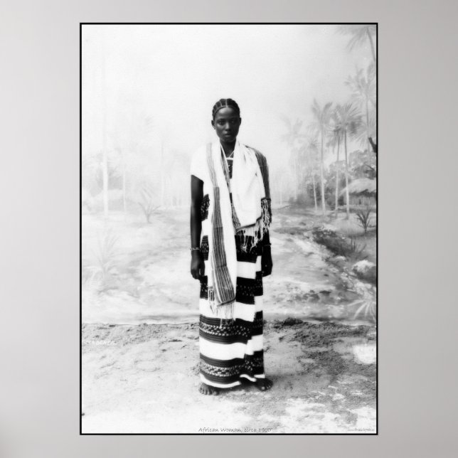 PÓSTER AFRICAN WOMAN CIRCA 1900 (Frente)