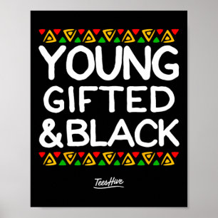Póster Africano Afrocéntrico Gifado Y Negro