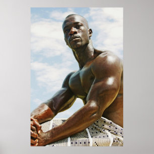 Póster Africano asentado