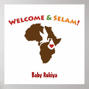 Póster Africano - poster casero agradable
