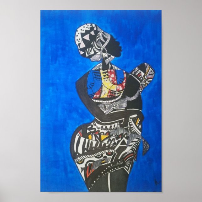 Póster afrika blue (Frente)