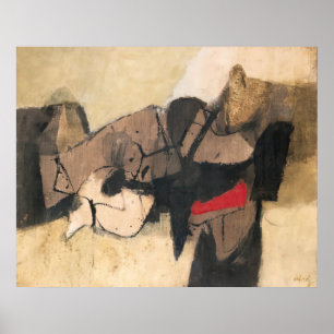 Póster Afro Basaldella la silla 1967