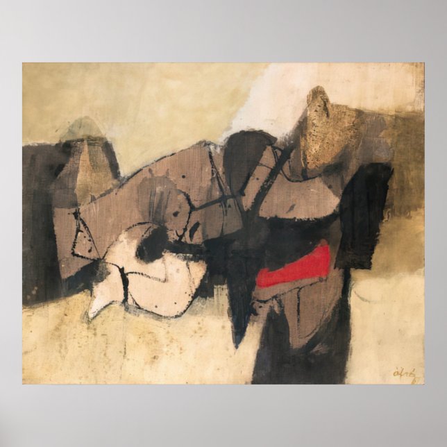 Póster Afro Basaldella la silla 1967 (Frente)