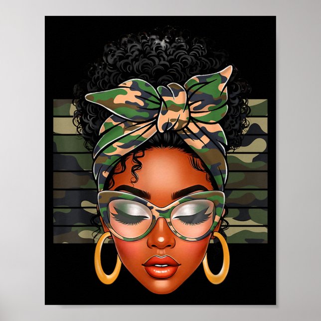 Póster Afro Black Women African American Black History Mo (Frente)