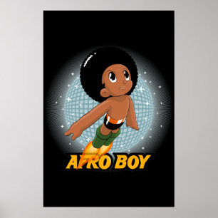Póster Afro Boy