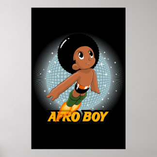 Póster Afro Boy