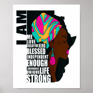 Póster Afro Eres Suficiente Digo Frases Irracionales Moti