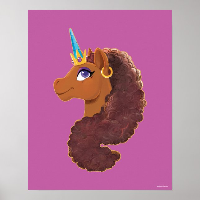 Póster Afro Unicornio | Único (Frente)