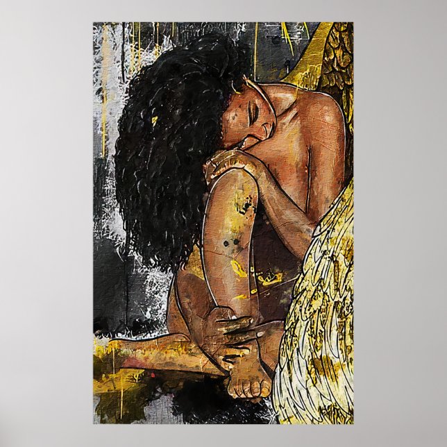 Póster Afroamericana mujer negra (Frente)