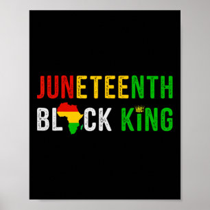 Póster Afroamericano Libertad Historia Negra 19 de junio 
