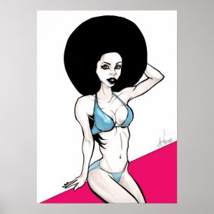 Póster Afrochick