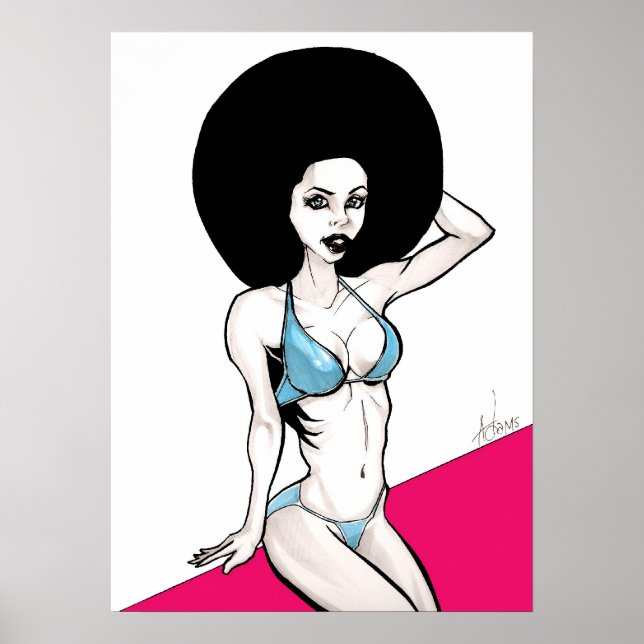 Póster Afrochick (Frente)