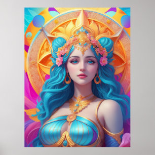 Póster Afrodita, diosa griega, en su esplendor