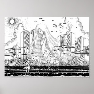 Póster Afrodita nacida en la ciudad.