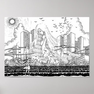Póster Afrodita nacida en la ciudad.
