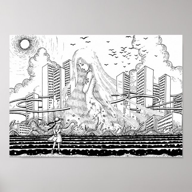 Póster Afrodita nacida en la ciudad. (Frente)