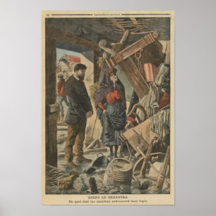 Póster After the disaster fro 'Le Petit Journal'