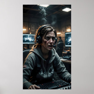 Póster After the Last Round Wounded Gamer Poster