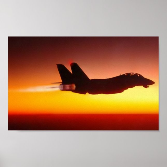 PÓSTER AFTERBURNER AT SUNSET (Frente)