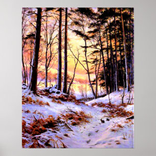 Póster Afterglow, famoso cuadro de Joseph Farquharson